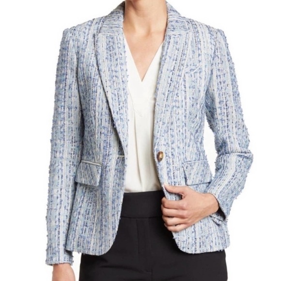 Veronica Beard Jackets & Blazers - Veronica Beard Cutaway Dickey Blazer Tweed Jacket Blue Multi Size 6 Casual Work